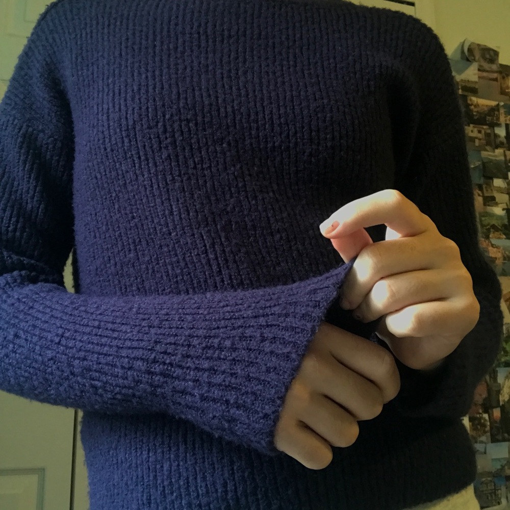 Fuzzy Blue Sweater